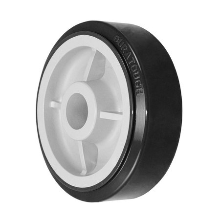DURASTAR Wheel; Duratough 6X2 Polyurethane|Polyolefin (Black|Gray);1-3/16" Plai 620PTU84A